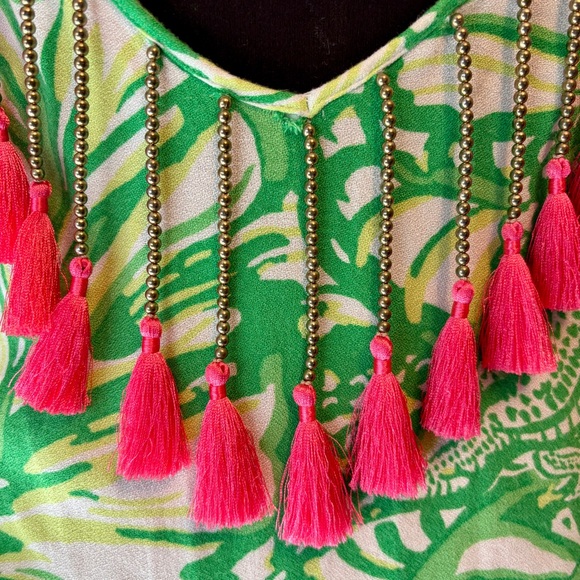 Lilly Pulitzer Allair Maxi Beach Dress Toucan Green Coca Loca Womens Size XXS - Picture 4 of 15